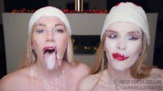 Pornstar Mom & Aunts JOI Xmas Bukkake